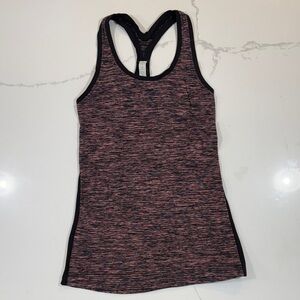 Lululemon Athletica Black and Pink Racerback Tank Top